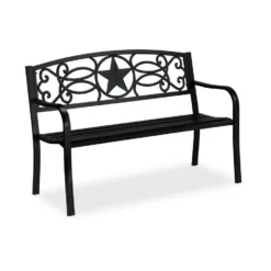 relaxdays Gartenbank »Gartenbank Stern«