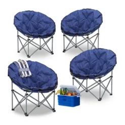relaxdays Campingstuhl »4 x Campingstuhl Moonchair für 120 kg«