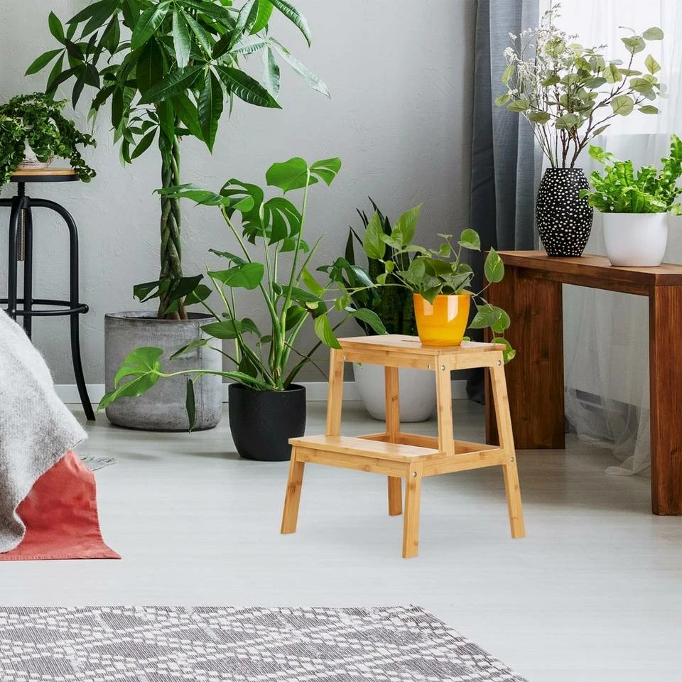 relaxdays Blumenhocker »Bambus Blumenhocker 2-stufig« – Bild 2