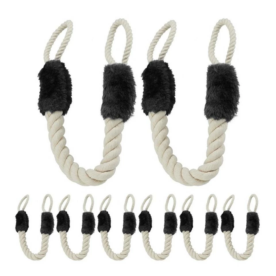 relaxdays Türdämpfer »8 x Türkordel Klemmschutz schwarz«