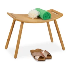 relaxdays Badhocker »Badhocker aus Bambus«