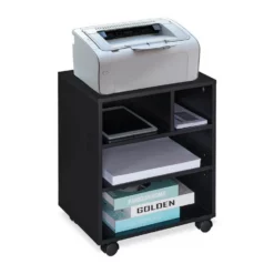 relaxdays Rollcontainer »Schwarzer Rollcontainer«