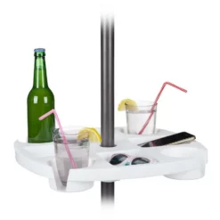 relaxdays Stehtisch »Stehtisch für Sonnenschirme«