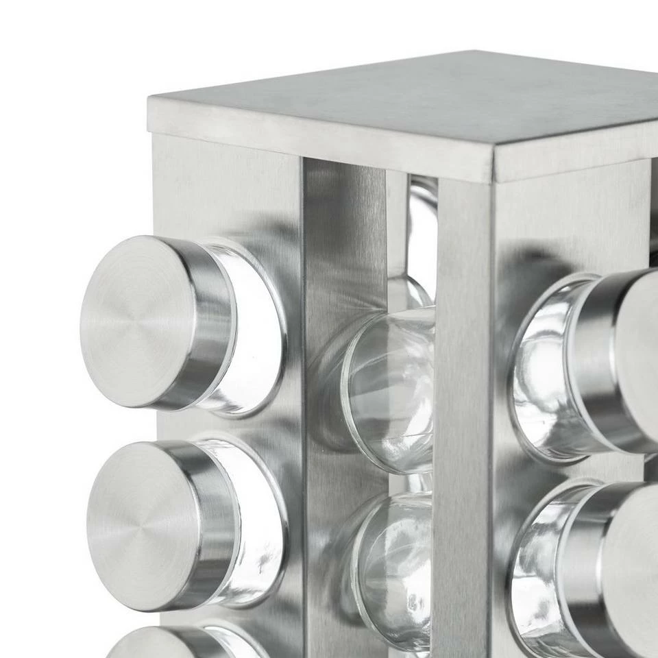 relaxdays Gewürzkarussell »Gewürzkarussell eckig mit 12 Gläsern« – Bild 9