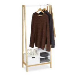 relaxdays Garderobenständer »Garderobenständer mit Ablage«