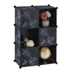 relaxdays Standregal »Regalsystem mit Türen«