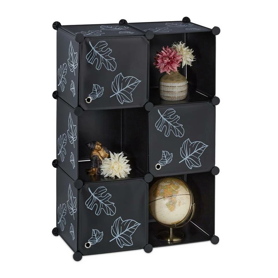 relaxdays Standregal »Regalsystem mit Türen«