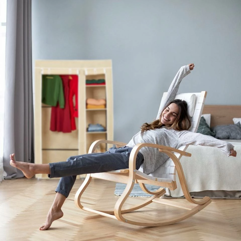 relaxdays Kleiderschrank »3 x Stoffschrank Kleiderstange grau« – Bild 5