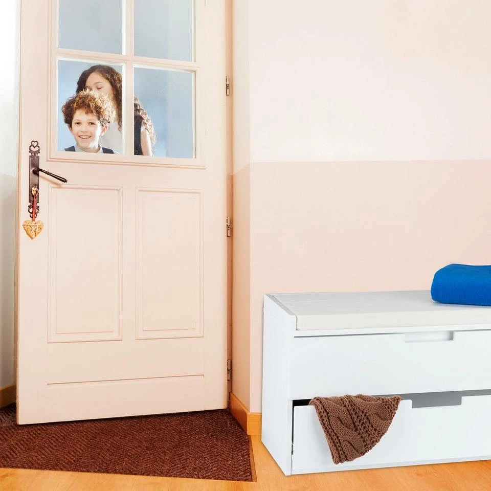 relaxdays Sitztruhe »Sitzkommode mit 2 Schubladen« – Bild 3