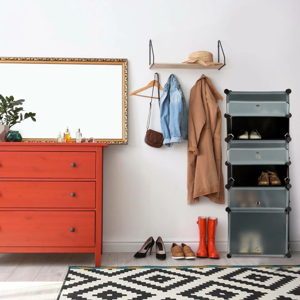 relaxdays Steckregal »320x Verbindungsstück Steckregal schwarz« – Bild 3