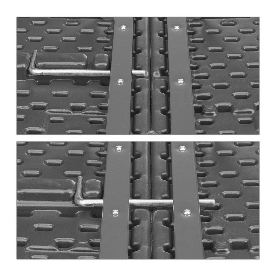 relaxdays Bierzeltgarnitur »Bierzeltgarnitur Rattan-Optik grau« – Bild 8