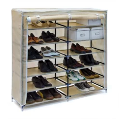 relaxdays Schuhregal »1 x Schuhschrank VALENTIN breit beige«