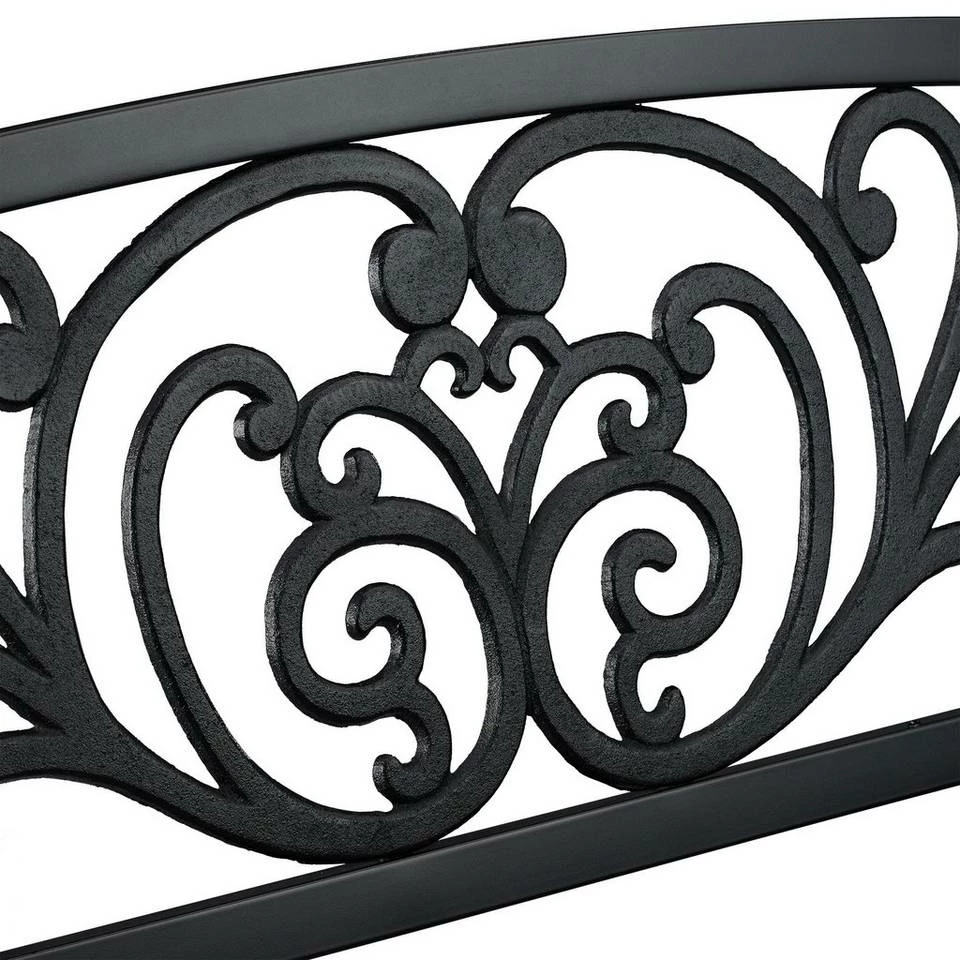 relaxdays Gartenbank »Gartenbank Metall Ornamente« – Bild 7