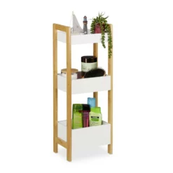 relaxdays Badregal »Badregal mit 3 Körben«