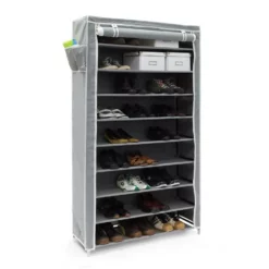 relaxdays Schuhregal »1 x Schuhschrank VALENTIN hoch anthrazit«