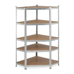 relaxdays Schwerlastregal »Verzinktes Eck Schwerlastregal 5 Ebenen«