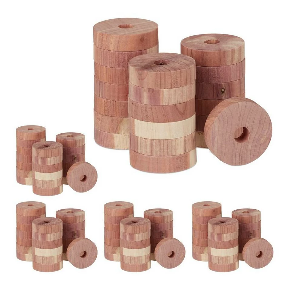 relaxdays Kleiderschrank »100 x Mottenschutz aus Zedernholz«