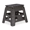 relaxdays Tritthocker »1 x Klapphocker faltbar L dunkelgrau«