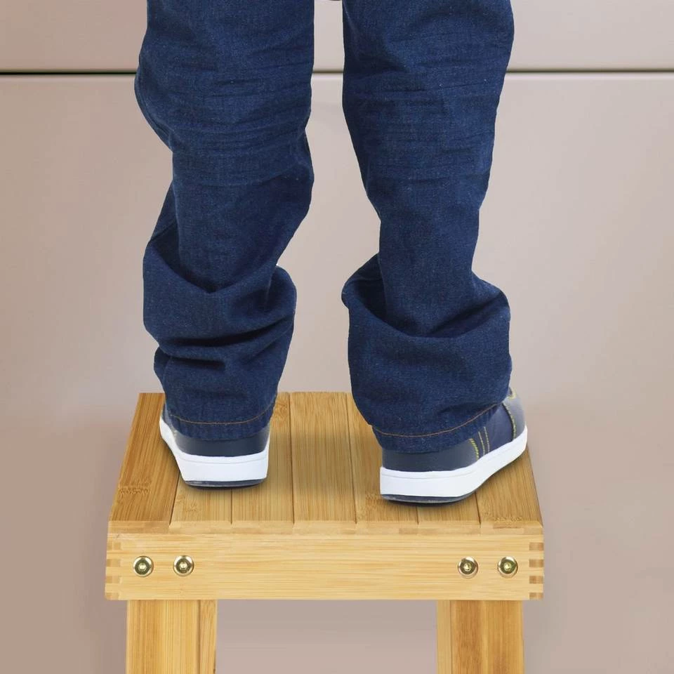 relaxdays Fußhocker »Kleine Fußbank aus Bambus« – Bild 3