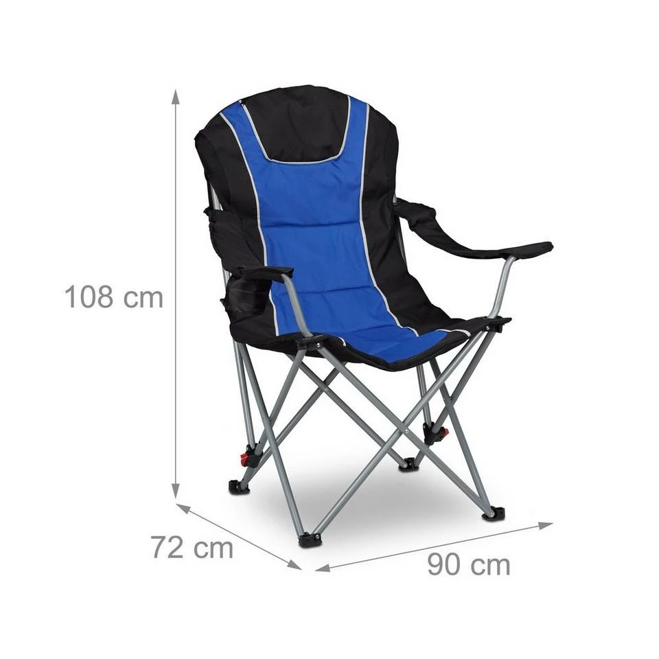 relaxdays Campingstuhl »4 x Campingstuhl faltbar mit Polsterung« – Bild 2