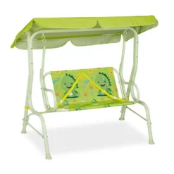 relaxdays Hollywoodschaukel »Hollywoodschaukel für Kinder mit Dach«, Monster
