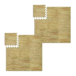 relaxdays Bodenschutzmatte »18 x Bodenschutzmatte Fitness beige«, Set, Set