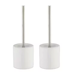 relaxdays Badezimmer-Set »2 x WC Garnitur Keramik weiß«