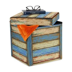 relaxdays Stauraumhocker »Vintage Sitzhocker mit Stauraum«, faltbar