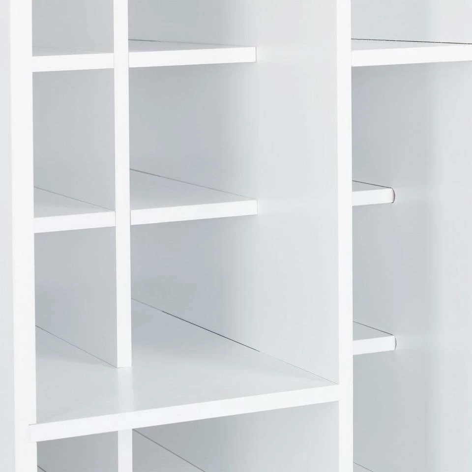 relaxdays Weinregal »Weißes Weinregal auf Rollen« – Bild 8