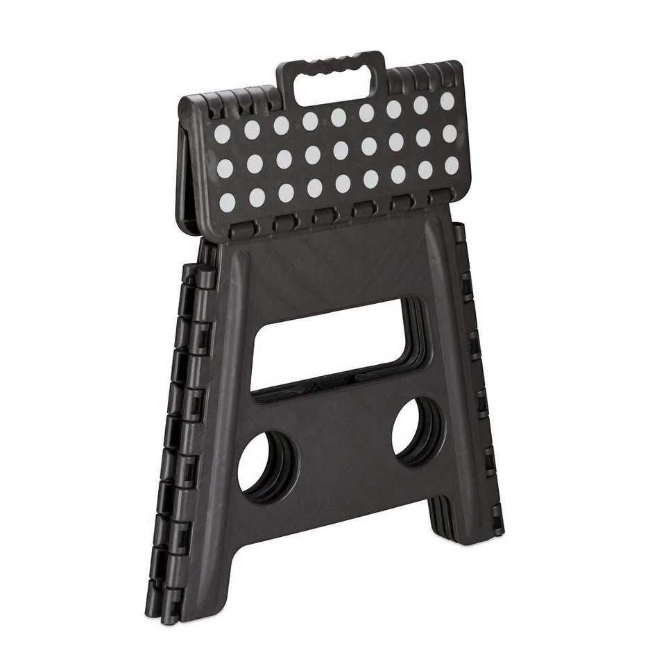 relaxdays Tritthocker »4 x Klapphocker faltbar L dunkelgrau« – Bild 9