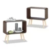 relaxdays Standregal »2 x Standregal klein braun«
