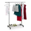 relaxdays Kleiderständer »Kleiderständer ausziehbar auf Rollen«