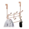 Türgarderobe »1 x Türgarderobe 3 Doppelhaken kupfer«, relaxdays