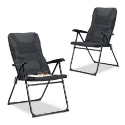 relaxdays Campingstuhl »2 x Campingstuhl gepolstert«