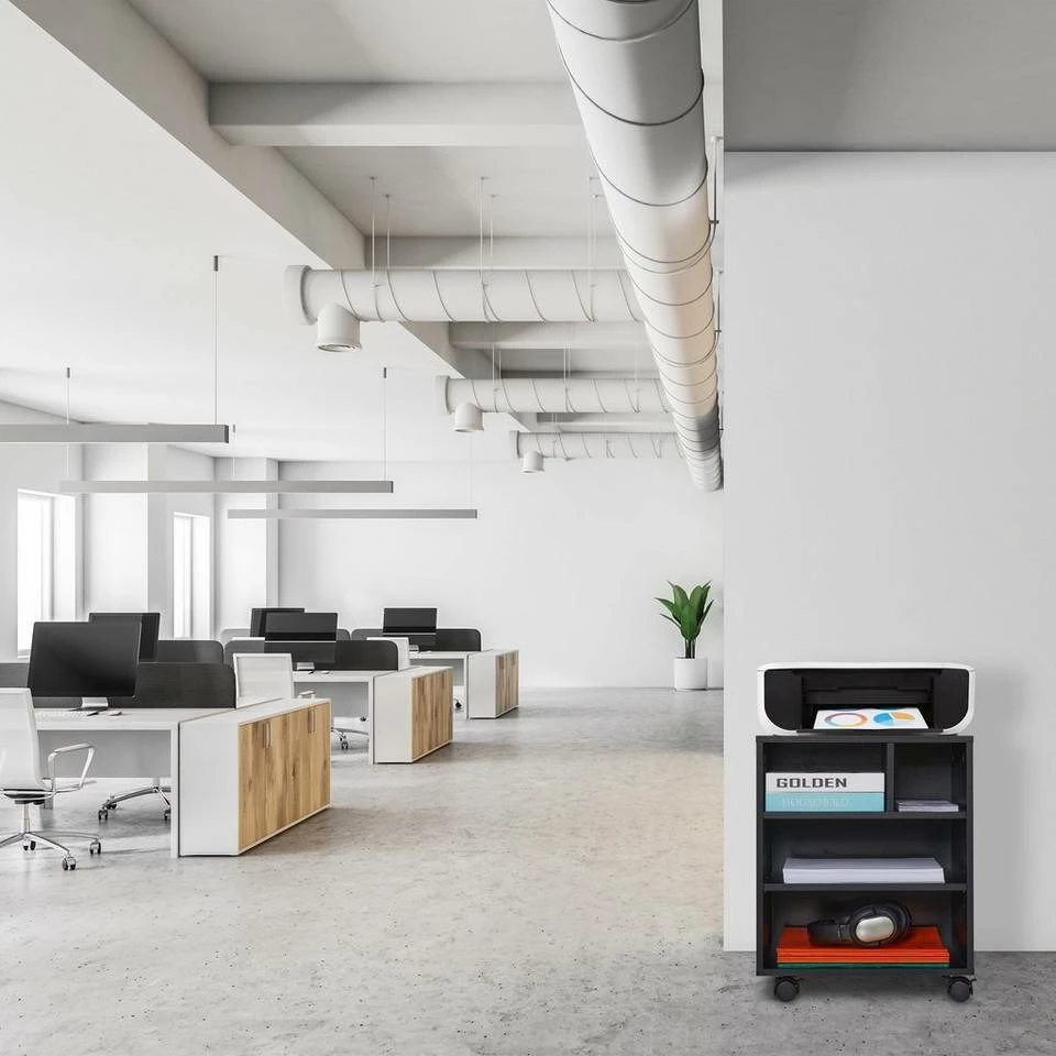 relaxdays Rollcontainer »Schwarzer Rollcontainer« – Bild 2