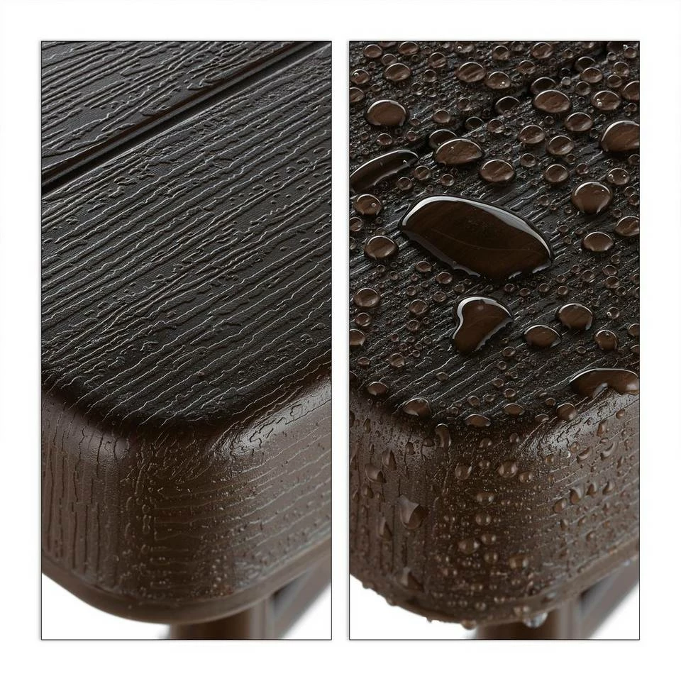 relaxdays Bierzeltgarnitur »Bierbank 2er Set braun« – Bild 7