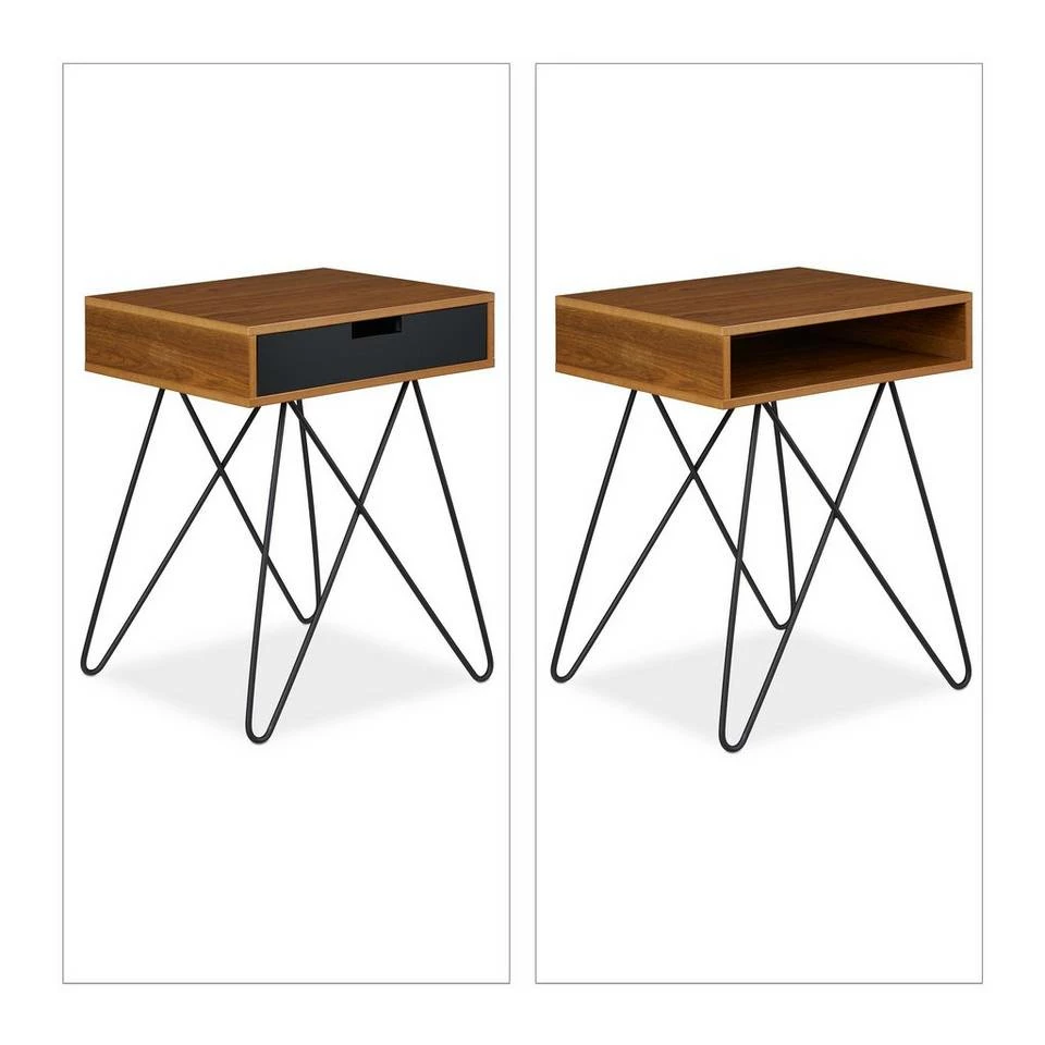 relaxdays Beistelltisch »Beistelltisch mit Schublade« – Bild 6