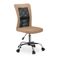 relaxdays Drehstuhl »Bürostuhl Drehstuhl«, Braun Braun Silber Schwarz, Gr&uuml;n Silber Schwarz, Grau Silber Schwarz, Rot Silber Schwarz