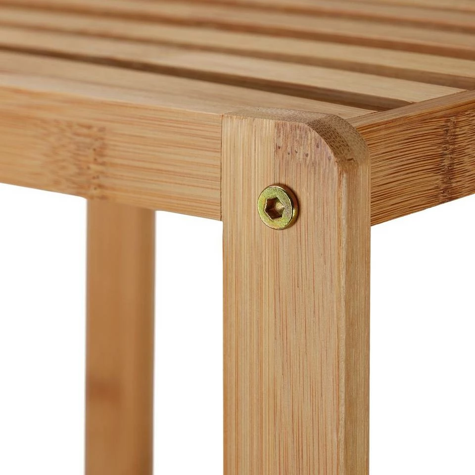 relaxdays Badmöbel-Set »Badregal Bambus mit 5 Ablagen« – Bild 6