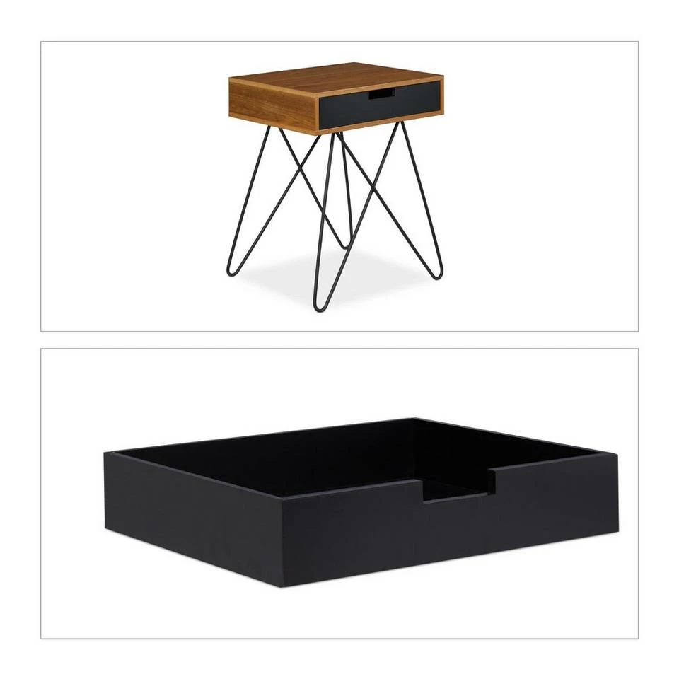 relaxdays Beistelltisch »Beistelltisch mit Schublade« – Bild 9