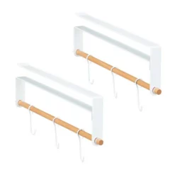 Kleiderhaken »2 x Schrankeinsatz Kleiderschrank«, relaxdays