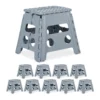 relaxdays Tritthocker »10 x Klapphocker faltbar L hellgrau«