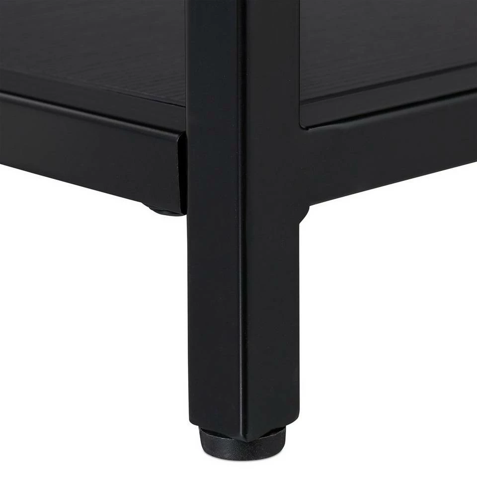 relaxdays Beistelltisch »Beistelltisch mit Schwarzglas« – Bild 7