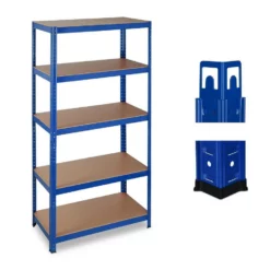 relaxdays Schwerlastregal »Schwerlastregal blau«