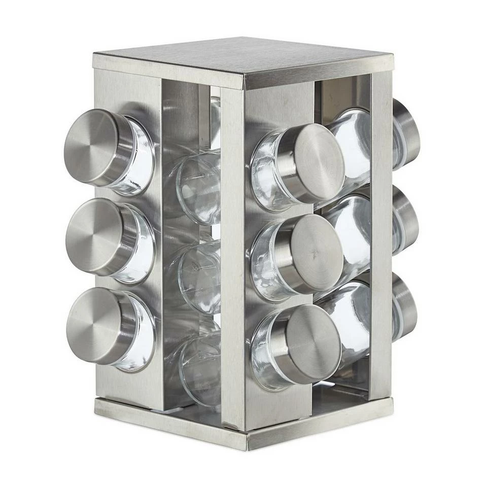 relaxdays Gewürzkarussell »Gewürzkarussell eckig mit 12 Gläsern« – Bild 10