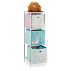relaxdays Steckregal »Kinderregal Lama mit Boxen«, 3