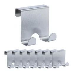 Türhaken »8 x Türhaken Edelstahl«, relaxdays