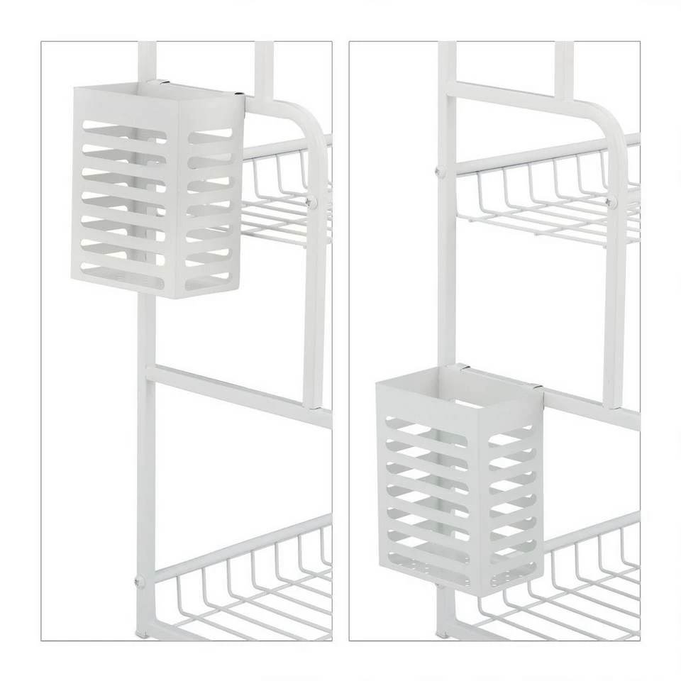 relaxdays Aufsatzregal »Weißes Küchenregal für die Arbeitsplatte« – Bild 6