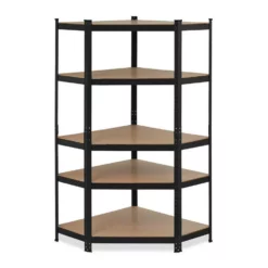 relaxdays Schwerlastregal »Schwarzes Eck Schwerlastregal 5 Ebenen«