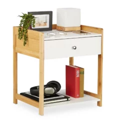 relaxdays Nachttisch »Nachttisch mit Schublade«